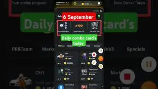 6 September hamster Kombat daily combo code today 
