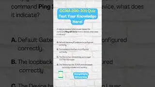 CCNA Quiz 40: Ping 127 0 0 1 