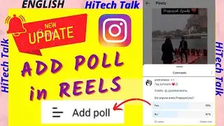 Add Poll in Instagram Reels | Add votes in Instagram Reels caption 2023