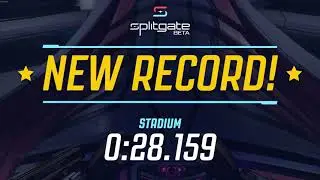 Splitgate Stadium race hard mode WR | 28.159