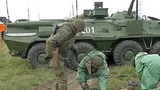Бойцы курской бригады РХБ защиты опробовали новую технику на полигоне