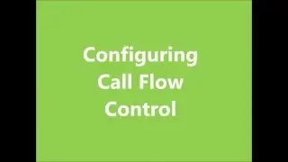 Call Flow Control