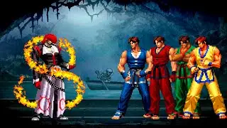 [KOF Mugen] Destructive God Iori vs Kim Kaphwan Team