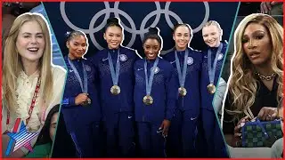 Simone Biles & Team USA Gymnasts Cheered On By Celebs As They WIN GOLD At Olympics