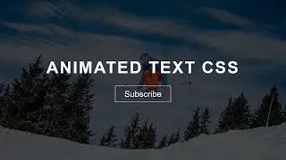 Create Landing Page With Animated Text Using HTML And CSS | Animation In HTML & CSS