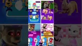 Sheriff Labrador Exe, Jungle Beat Exe vs Paw Patrol vs Talking Tom X Coffin Dance Tiles Hop 316