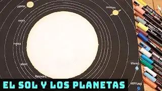 🌎🌑🌕 Cómo pintar el Sol y los ocho planetas en órbita a escala real ☀️🪐🚀