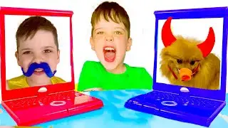 Серж и Вася делают волшебные маски