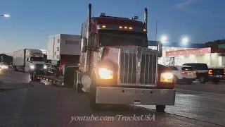 Big Trucks spotted in the scenic Arizona desert, Kenworth Peterbilt & others, Truck Spotting USA