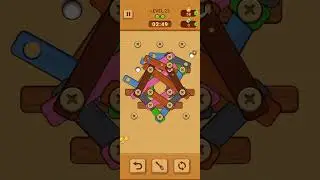 Woodle - Wood Screw Puzzle Level 23 | GAME Walkthrough