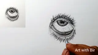 How to draw a Eye 👁️❤️😱||Step by step pencil drawings tutorial || Art with Bir.