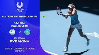 Maria Sakkari v Elena Rybakina Extended Highlights | United Cup 2025 Group C