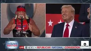 Hulk Hogan riles RNC crowd, rips off shirt