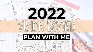 2022 Vision Board In My Bullet Journal | Plan With Me