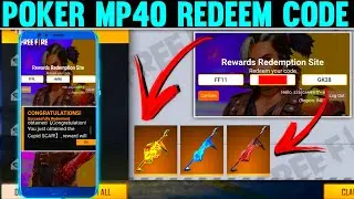 Poker Mp40 Redeem Code || How To Get Free Poker mp40 In Free Fire 🔥