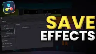 Make Your Own PRESETS In Davinci Resolve