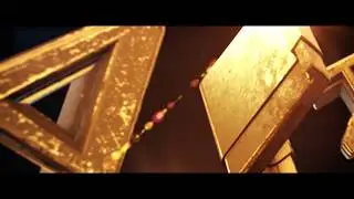 GOLD  3D LOGO title intro after effects