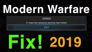 Modern Warfare 2021 Error A required network service has failed FIX