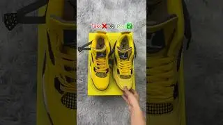 Real Vs Fake Lightning ⚡️ Jordan 4 