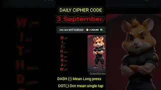 3 September hamster Kombat daily cipher code today 