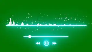 Audio spectrum green screen effects | Audio visualizer green screen video | easy to use this