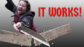This CARBON FIBER blade is INSANE!!! - making a FUNCTIONAL GIANT SWORD Part 5 | 