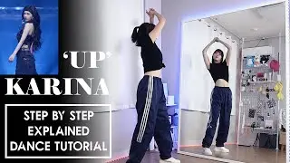 #dancetutorial Step by Step Karina [ "UP" ] aespa synk parallel line seoul 2024