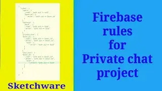 Firebase realtime database rules for private chat project