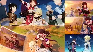 Beidou Hangout Event All Endings with Time stamps  | Genshin Impact 2.3