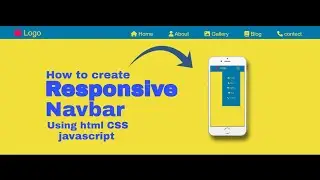 How to create Responsive Navbar using html CSS and JavaScript || Responsive Navbar using html CSS