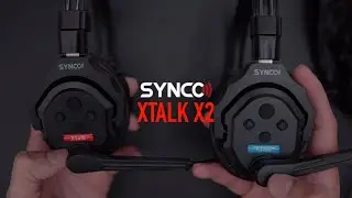 Synco XTALK X2 2.4GHz Wireless Headset with Mic Intercom System