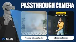 Meta Quest Passthrough Camera Access - Color Picker, Object Detection, QR Code, Frosted Glass & more