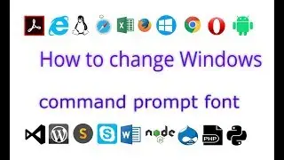 How to change Windows command prompt font settings effectively | Step by step