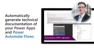 Automatically generate technical documentation of your Power Apps and Power Automate Flows