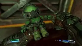 Солдат Рока делает брофист (DOOM (2016) Bandicam test)
