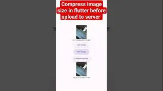 Compress image in flutter before upload to server 