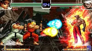 [Kof Mugen] Ryu y Ken vs Omega Rugal 95