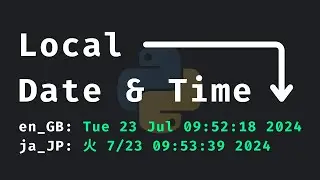 Getting Date and Time Based on User Locale (Python Recipes)