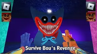 Survive Bou's Revenge Nightmare Huggy [HORROR] (Roblox Gameplay)