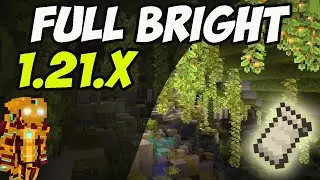 FULLBRIGHT Mod in Minecraft 1.21.1 - how to use Gamma Night Vision 1.21.x FABRIC (2024)