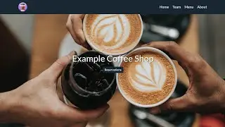 Coffee shop website using Bootstrap 4, HTML and JavaScript - CODE THERAPY