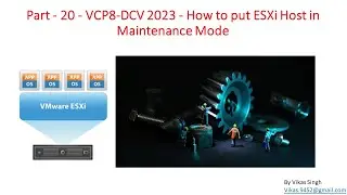 VCP8-DCV 2023 | Part-20 | How to put ESXi Host in Maintenance Mode