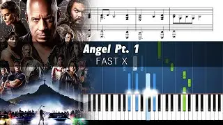 FAST X - Angel Pt. 1 - Accurate Piano Tutorial (NLE Choppa, Kodak Black, Jimin, JVKE, Muni Long)