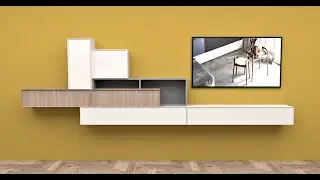 TV unit modeling in SkechUp