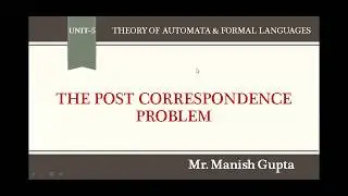 5.3 PCP | Post Correspondence Problem | Modified Post Correspondence Problem