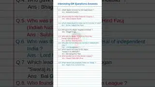Interesting GK Questions and Answers in English