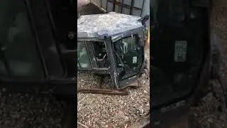 🚙 Снятие ропса и кабины бульдозера Komatsu D65PX-15