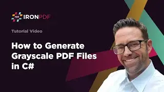 How to Generate Grayscale PDF Files in C# | IronPDF