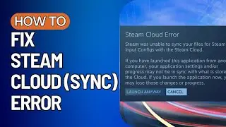 How to Fix Steam Cloud (Sync) Error | Steam Cloud Error Very EASY & Complete 2023 Tutorial