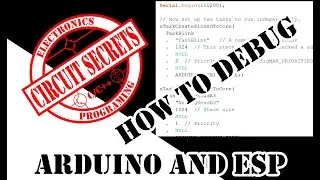 How to debug runtime errors on your Arduino or esp development board project.